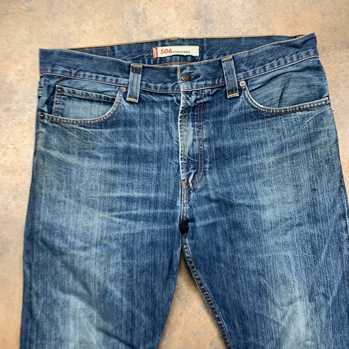 Vintage LEVI'S 506 Jeans W36 L29 Mens Relaxed Fit Straight Blue 90s