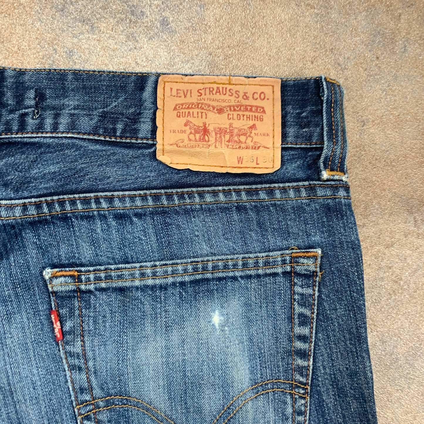 Vintage LEVI'S 506 Jeans W36 L29 Mens Relaxed Fit Straight Blue 90s