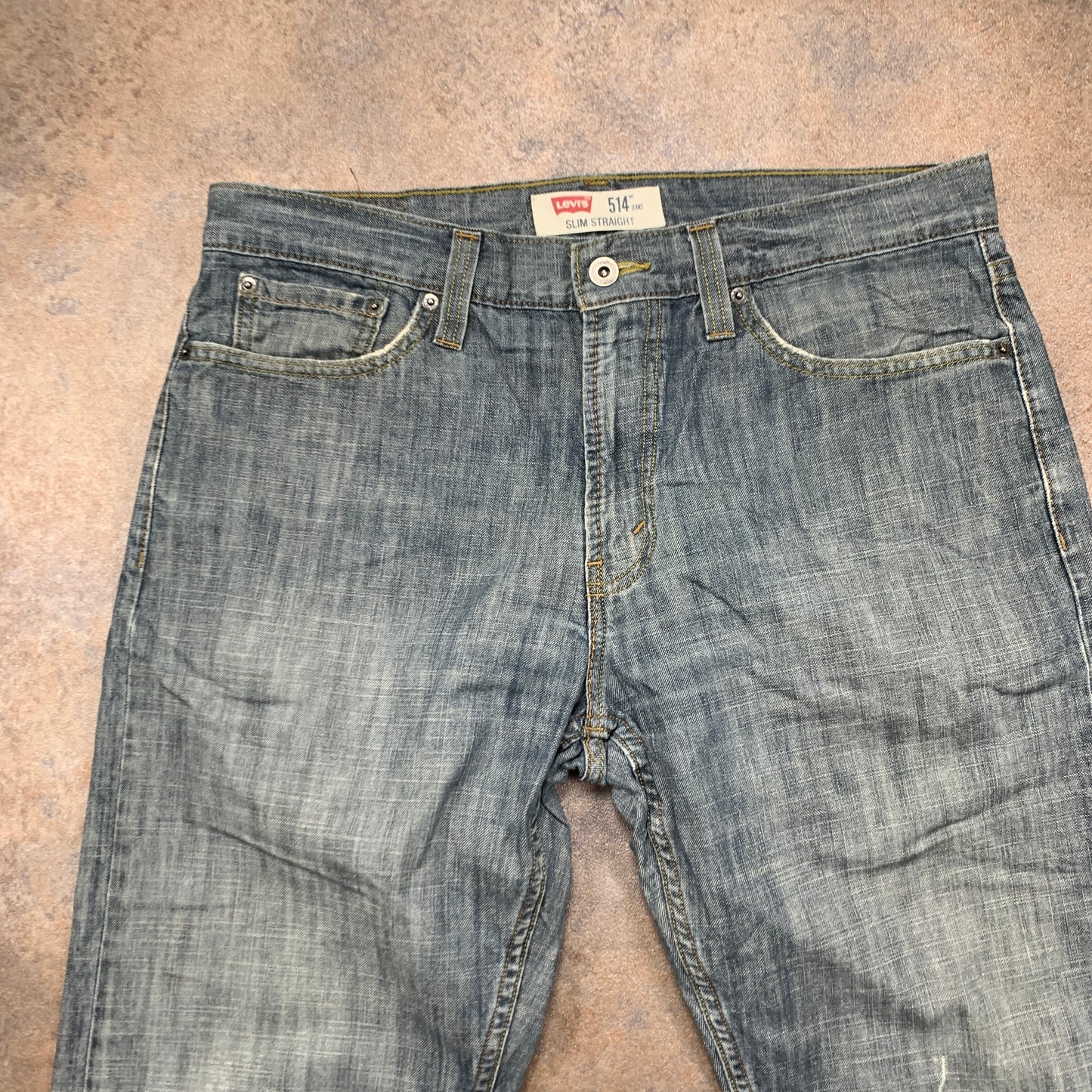 Vintage LEVI'S 514 Jeans W34 L34 Mens Regular Fit Straight Blue