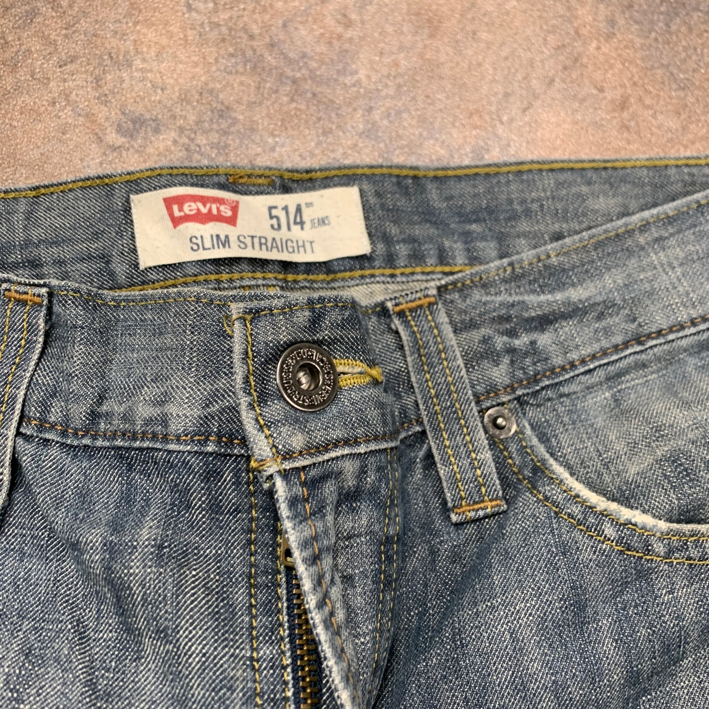 Vintage LEVI'S 514 Jeans W34 L34 Mens Regular Fit Straight Blue