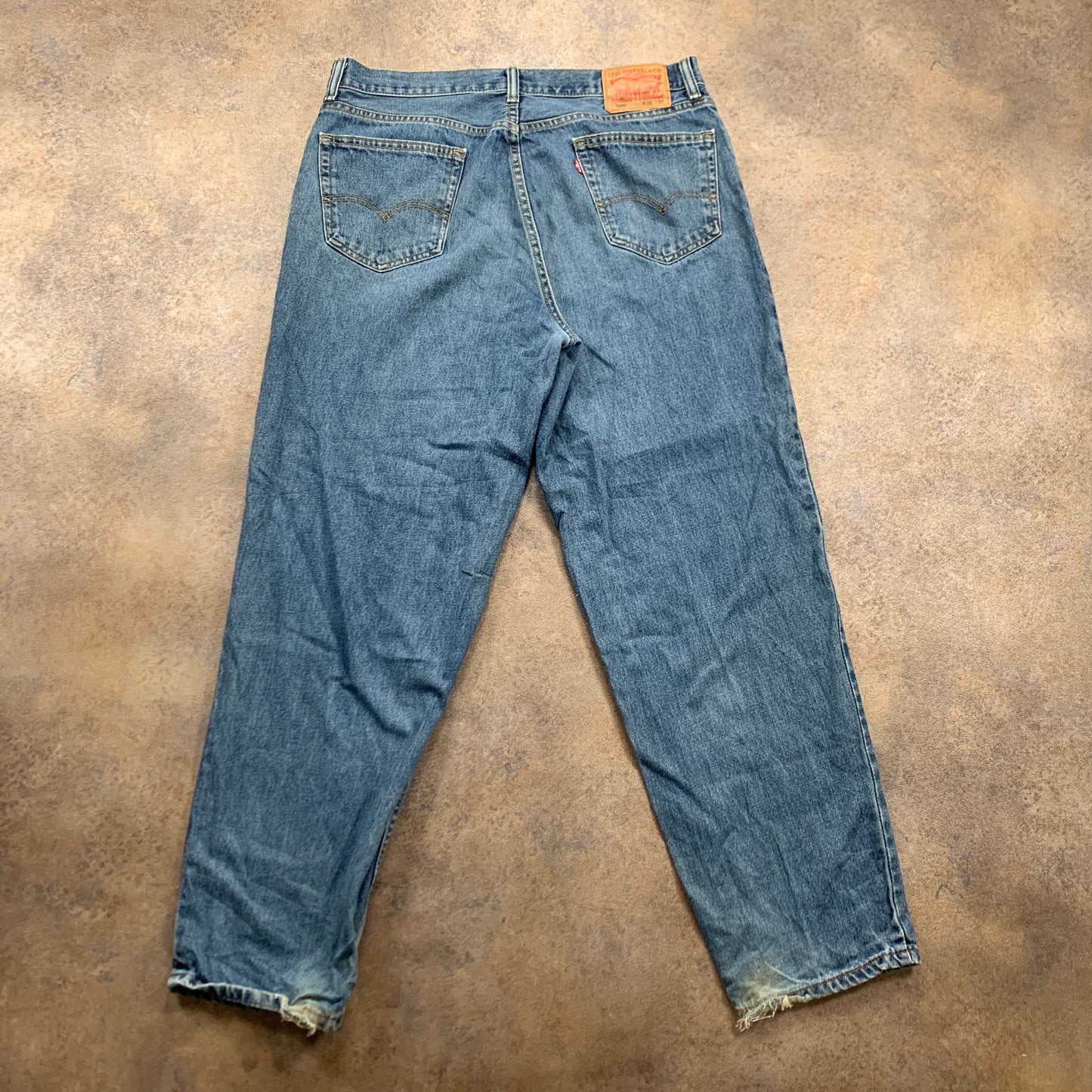 LEVI'S 560 Jeans W36 L32 Mens Relaxed Fit Tapered Blue 90s