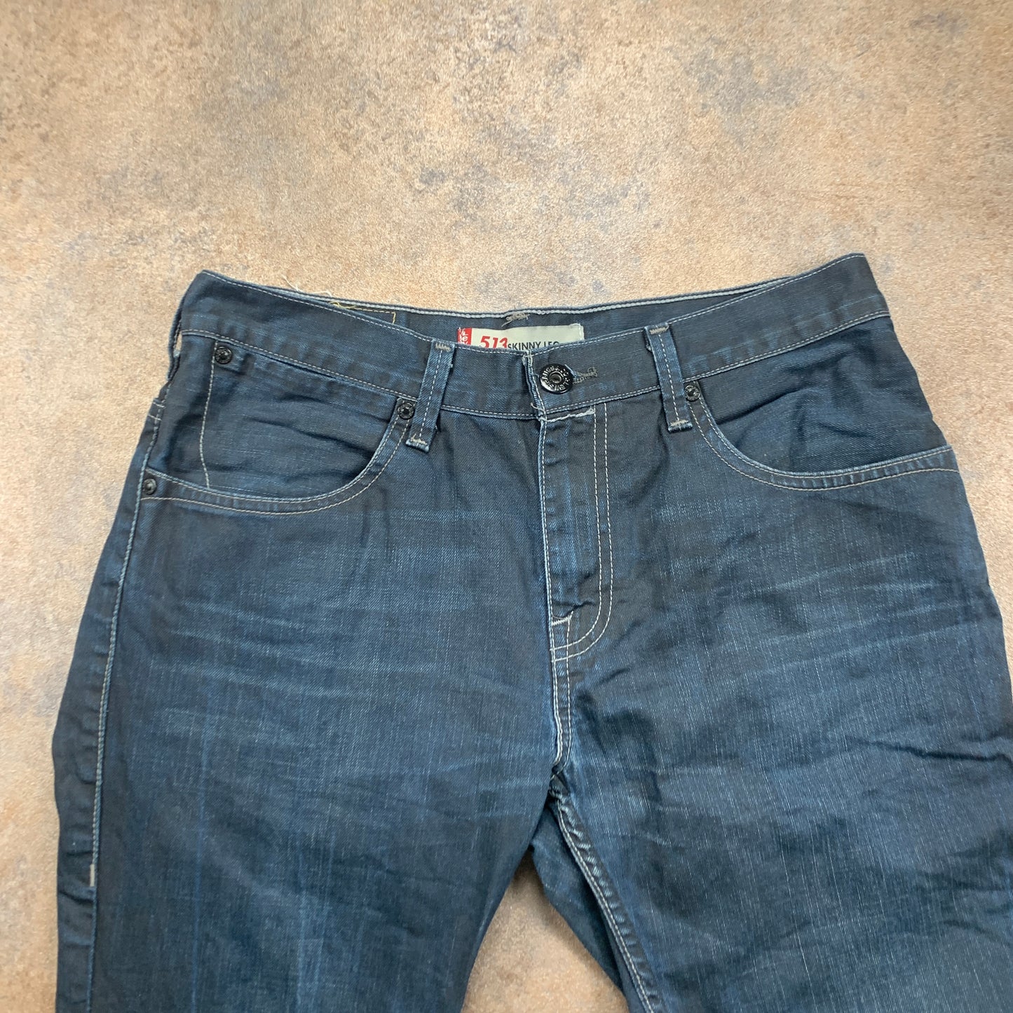 Vintage LEVI'S 513 Jeans W34 L30 Mens Slim Fit Blue