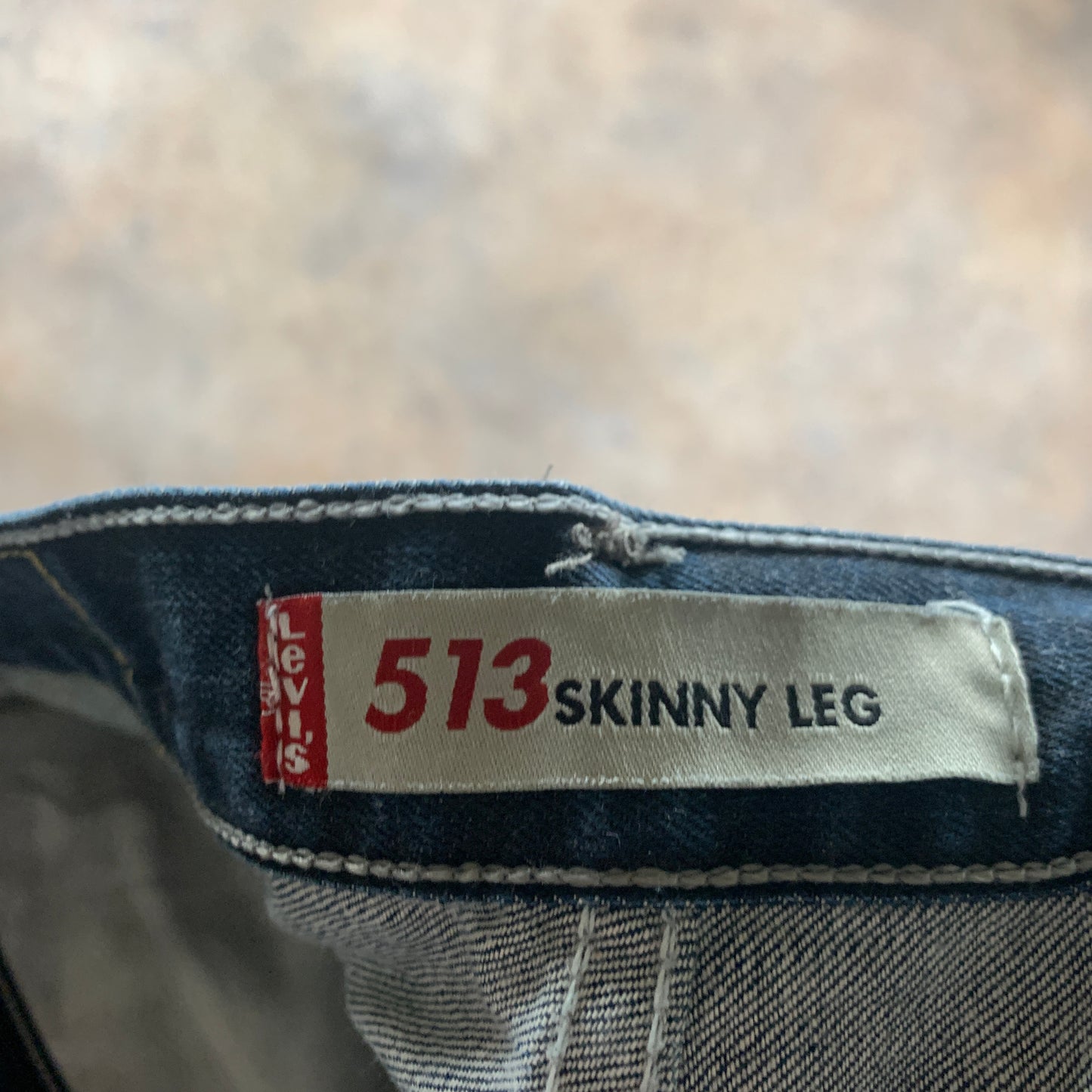 Vintage LEVI'S 513 Jeans W34 L30 Mens Slim Fit Blue