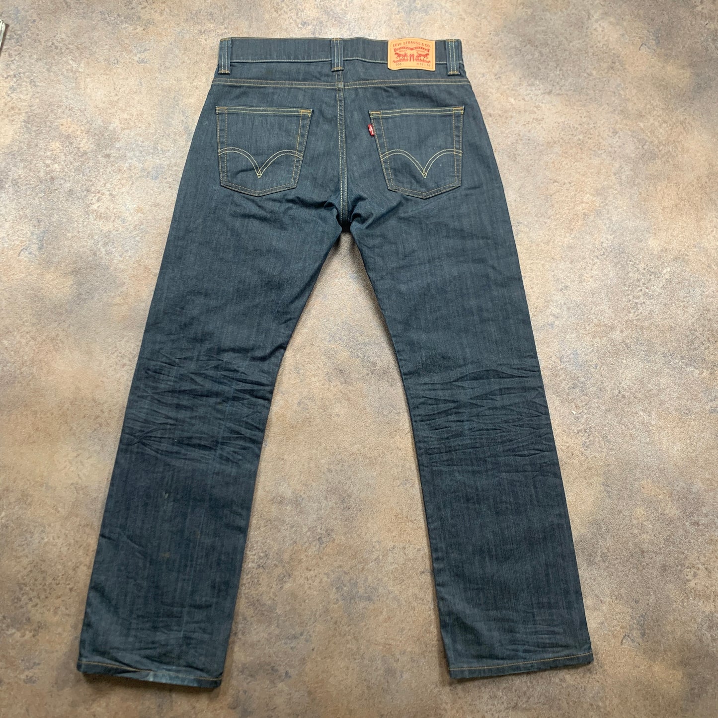 Vintage LEVI'S 506 Jeans W32 L30 Mens Regular Fit Straight Blue