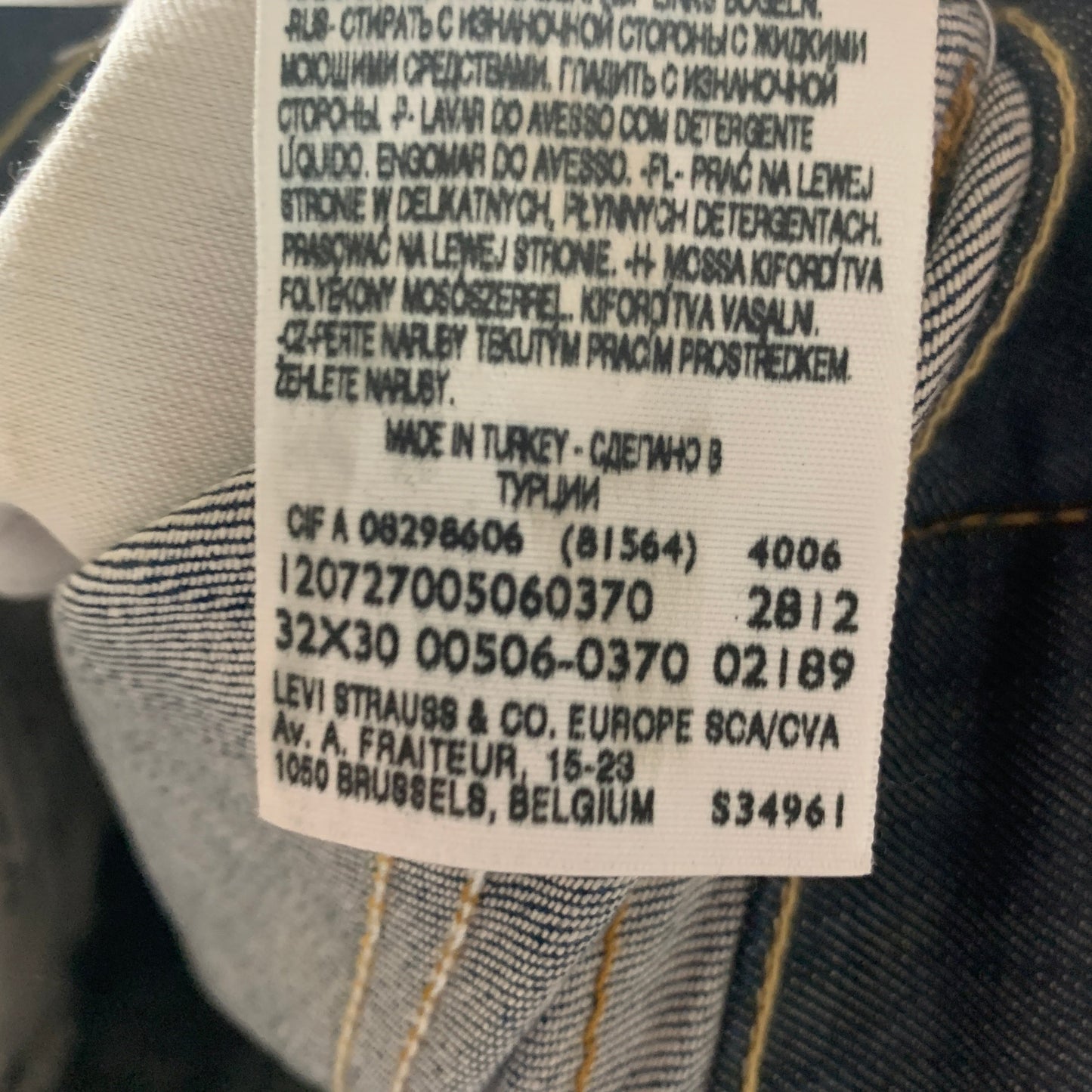 Vintage LEVI'S 506 Jeans W32 L30 Mens Regular Fit Straight Blue