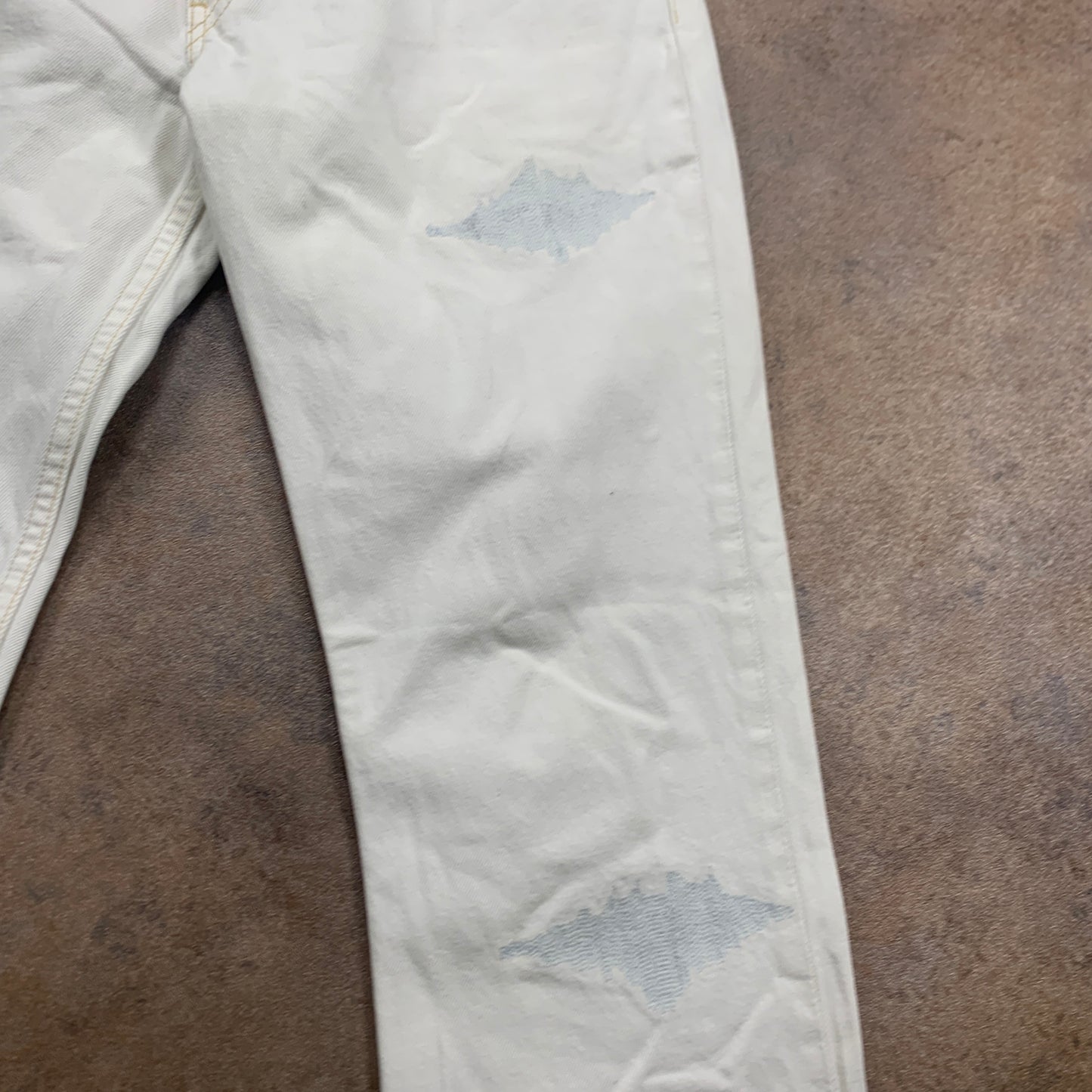 Vintage LEVI'S 507 Jeans W32 L34 Mens Bootcut Fit White