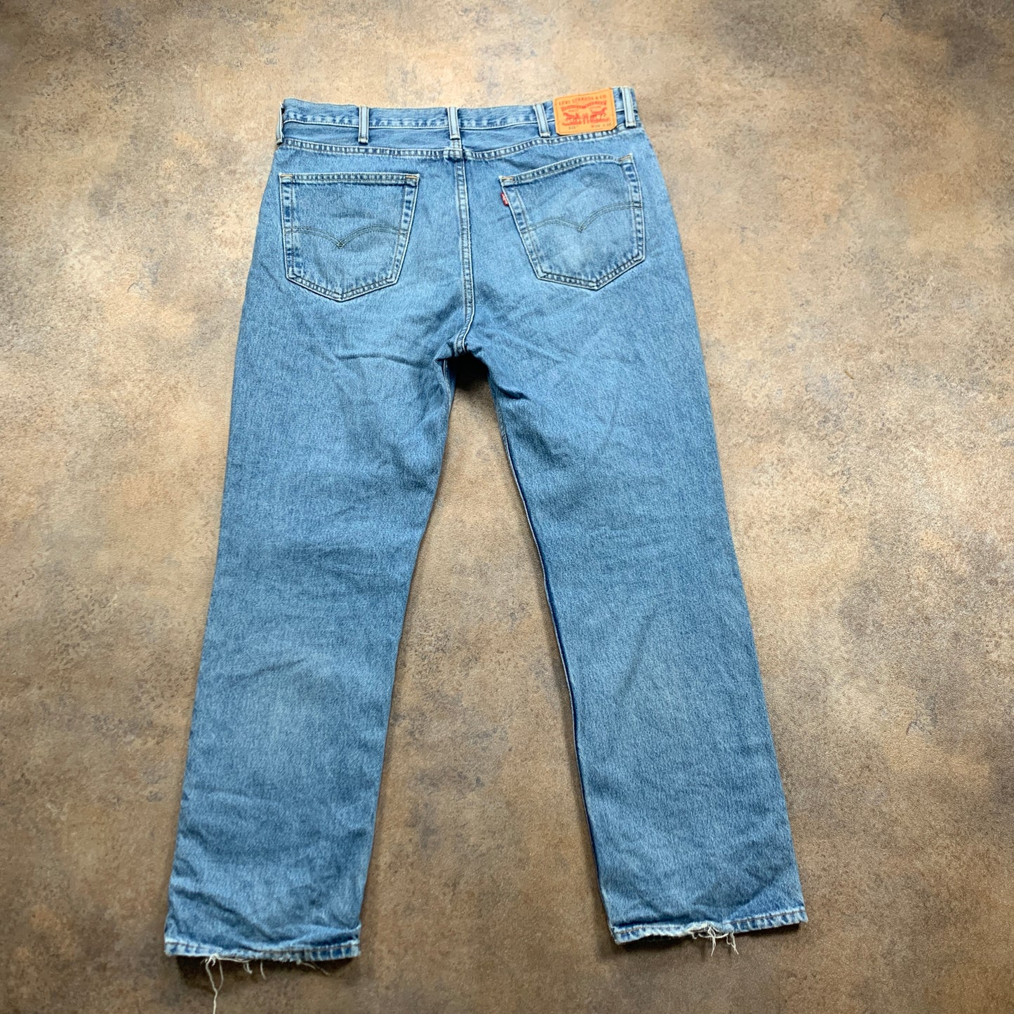 LEVI'S 516 Jeans W38 L30 Mens Relaxed Fit Straight Blue