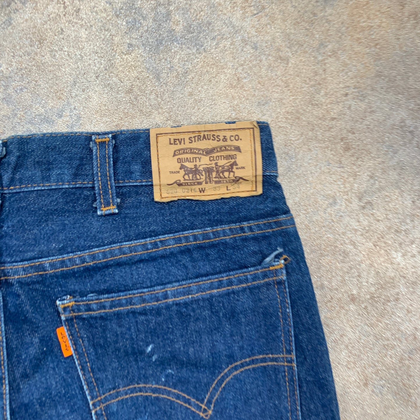 Vintage 1970s LEVI'S 620 Jeans W30 L28 Mens Regular Fit Straight Blue