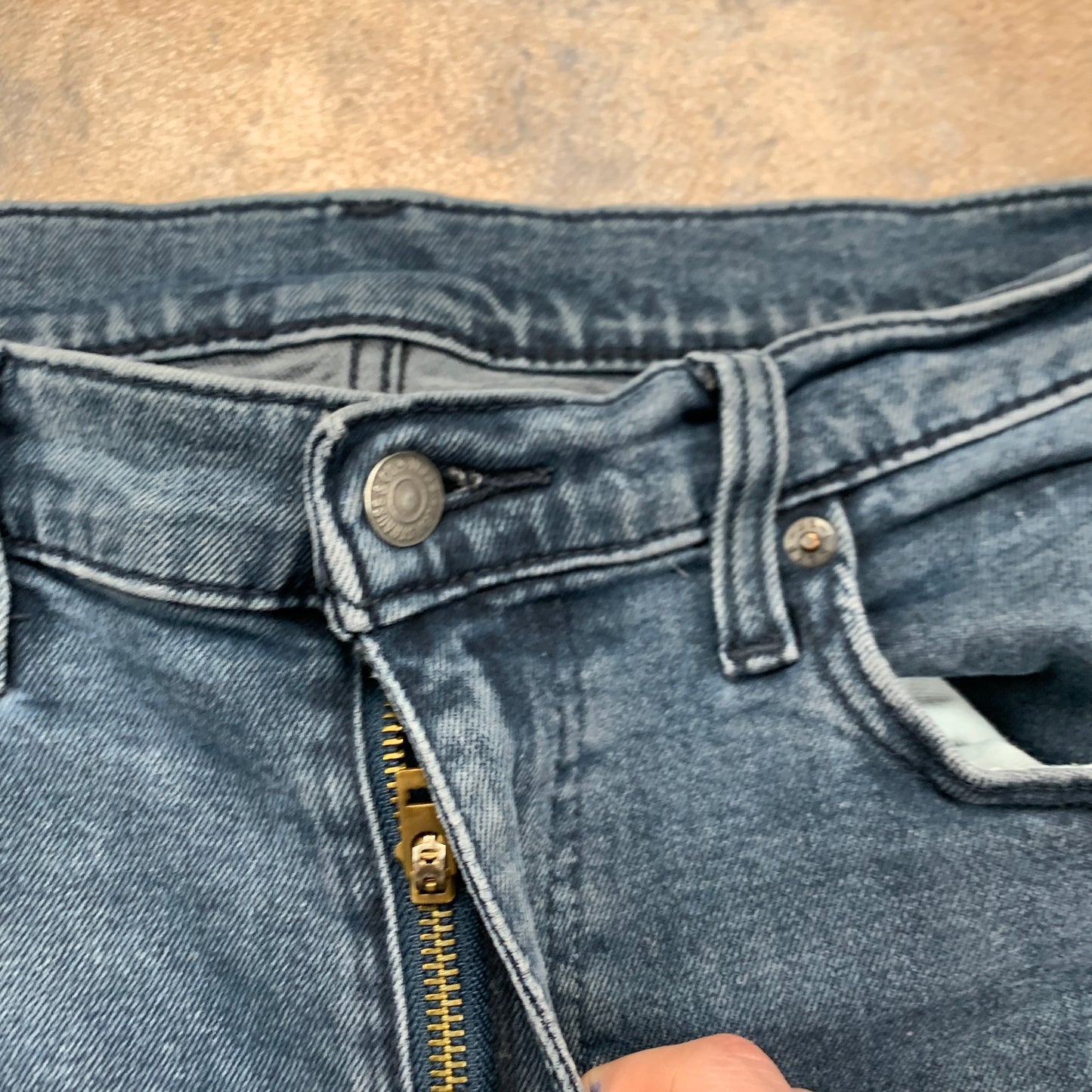 LEVI'S Skinny Tapered Jeans W33 L33 Mens Blue