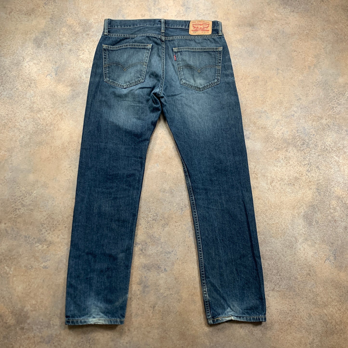 LEVI'S 508 Jeans W32 L31 Mens Slim Fit Straight Blue