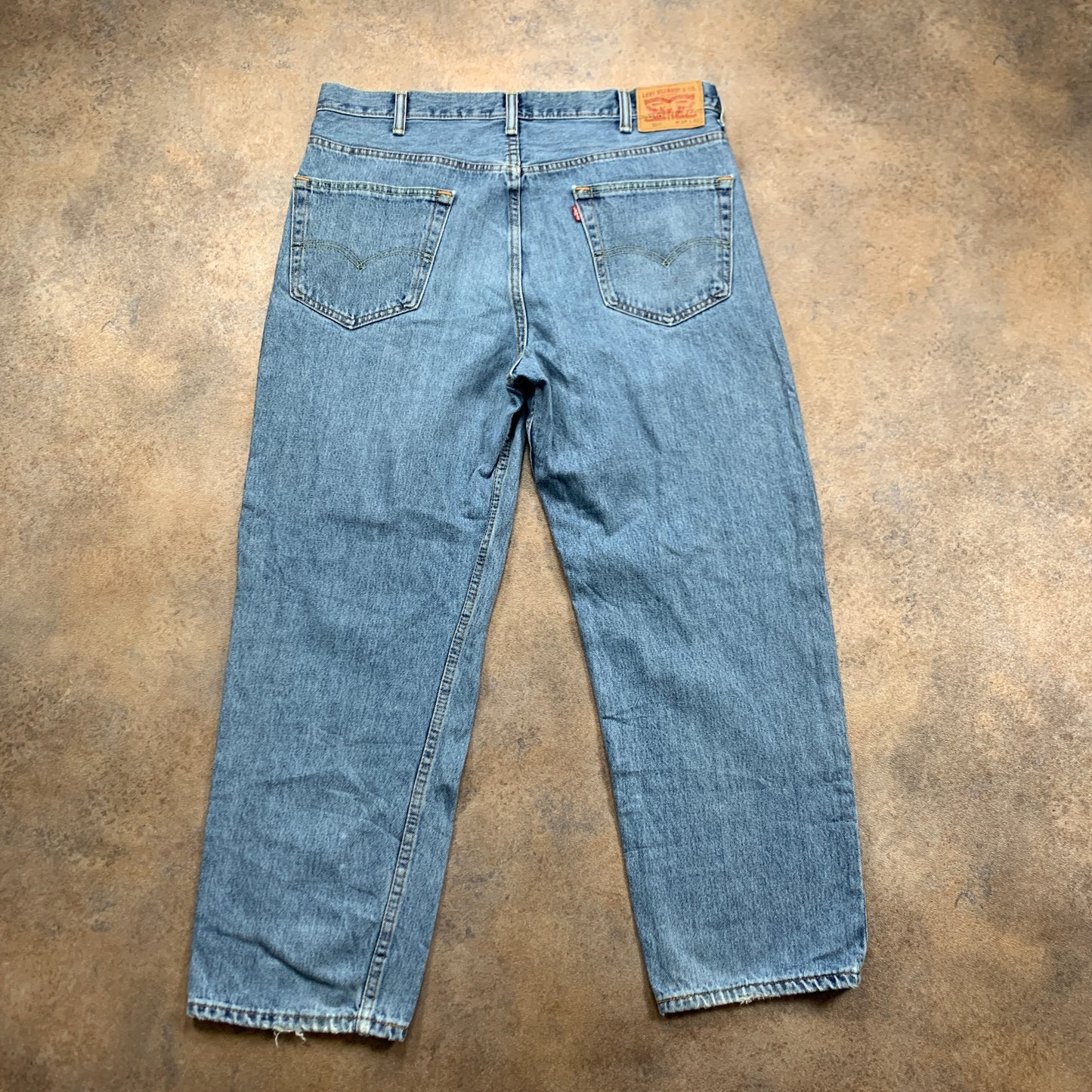 LEVI'S 550 Jeans W38 L29 Mens Relaxed Fit Straight Blue