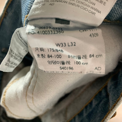 LEVI'S 559 Jeans W34 L30 Mens Regular Fit Straight Blue