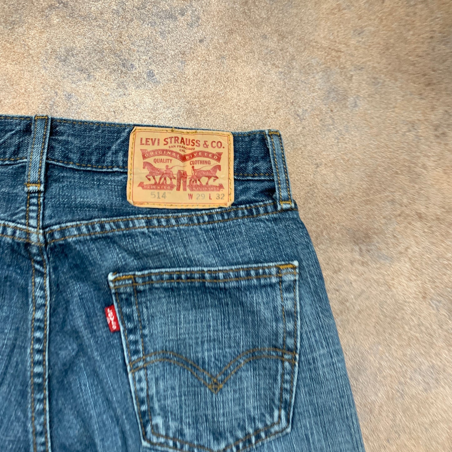 LEVI'S 514 Jeans W29 L31 Mens Regular Fit Straight Blue