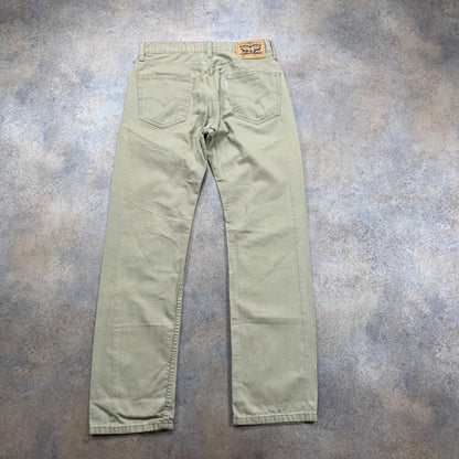LEVI'S 505 Jeans W29 L30 Mens Regular Fit Straight Beige