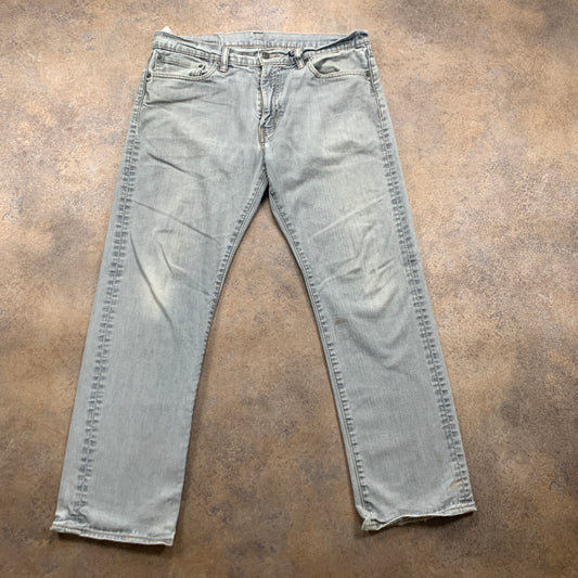 LEVI'S 504 Jeans W34 L29 Mens Regular Fit Straight Grey