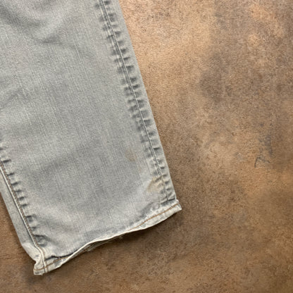 LEVI'S 504 Jeans W34 L29 Mens Regular Fit Straight Grey