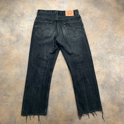 Vintage LEVI'S 505 Jeans W31 L28 Mens Regular Fit Straight Grey