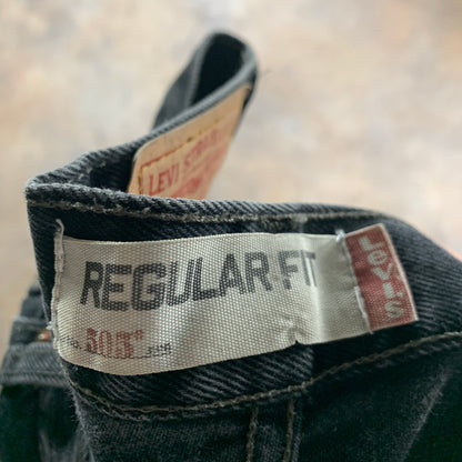 Vintage LEVI'S 505 Jeans W31 L28 Mens Regular Fit Straight Grey