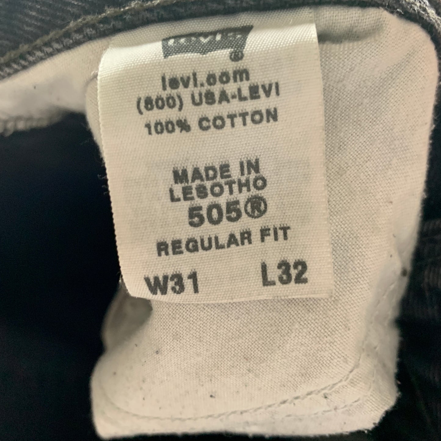 Vintage LEVI'S 505 Jeans W31 L28 Mens Regular Fit Straight Grey