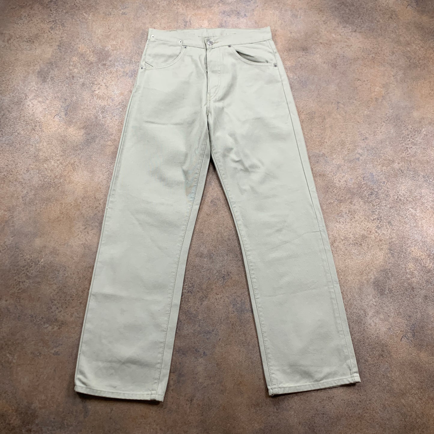 Vintage LEVI'S 541 Jeans W28 L30 Mens Relaxed Fit Straight Beige