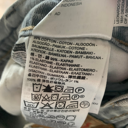 LEVI'S 504 Jeans W34 L29 Mens Regular Fit Straight Grey