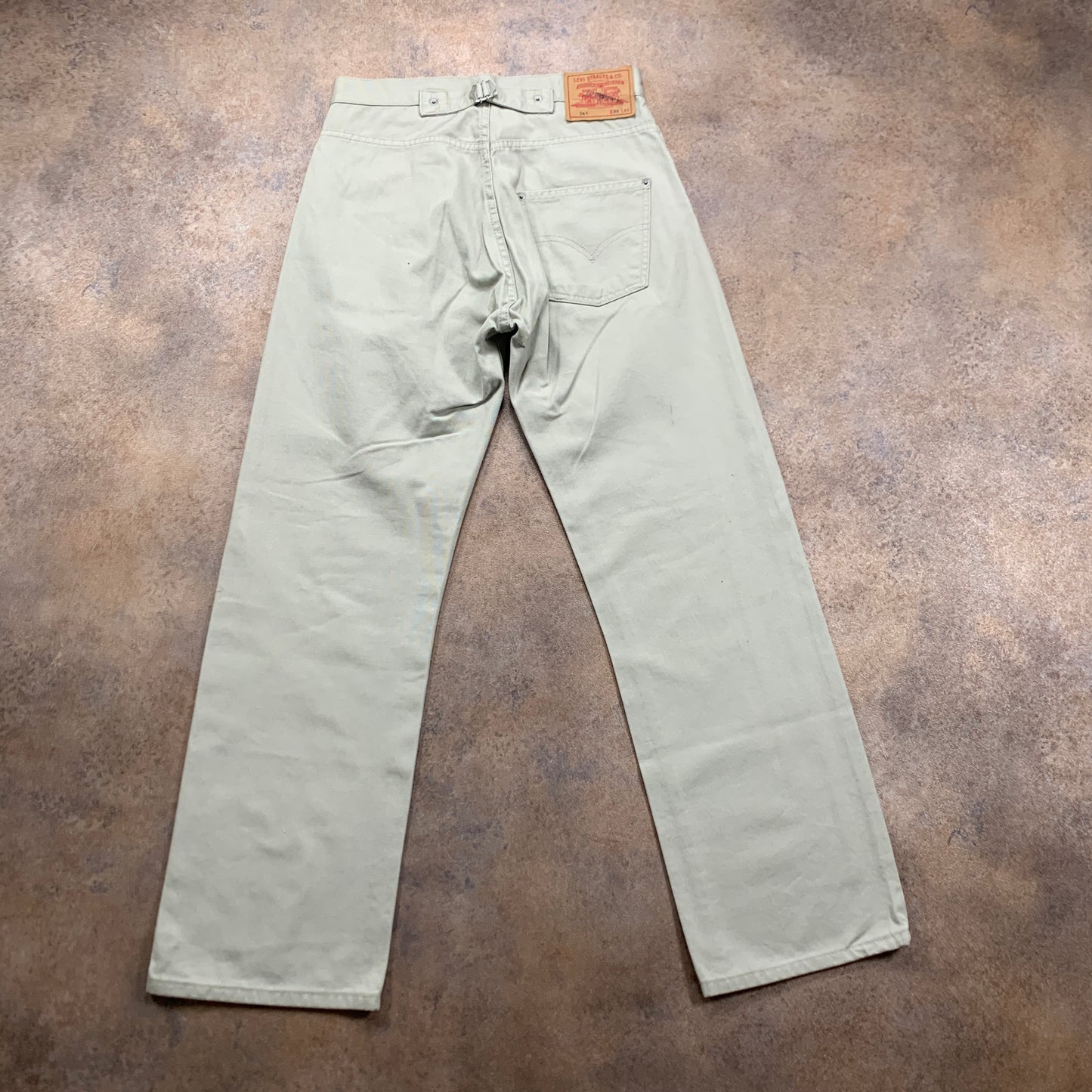 Vintage LEVI'S 541 Jeans W28 L30 Mens Relaxed Fit Straight Beige