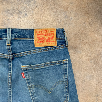 LEVI'S 512 Jeans W30 L32 Mens Slim Fit Tapered Blue