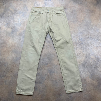 LEVI'S 508 Jeans W29 L30 Mens Slim Fit Straight Beige
