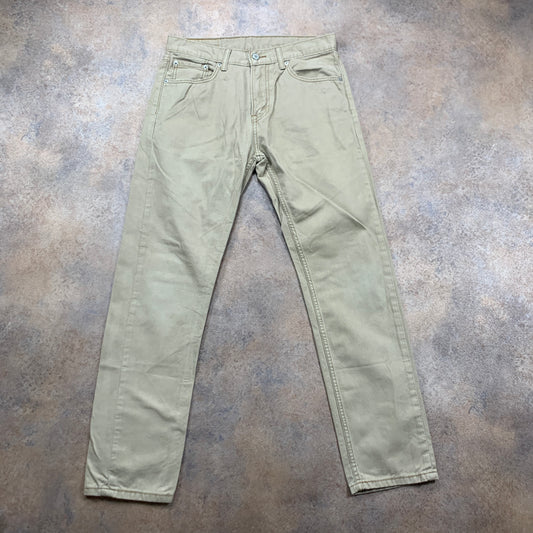 LEVI'S 508 Jeans W29 L30 Mens Slim Fit Straight Beige
