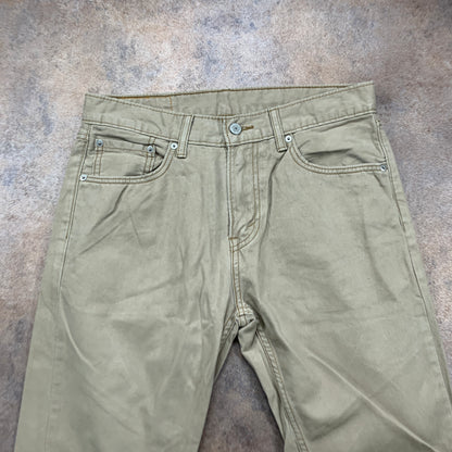 LEVI'S 508 Jeans W29 L30 Mens Slim Fit Straight Beige