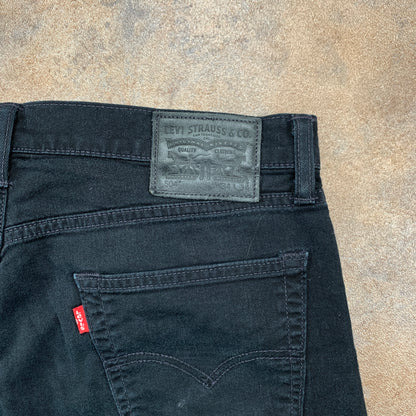 LEVI'S 504 Jeans W35 L27 Mens Regular Fit Straight Black