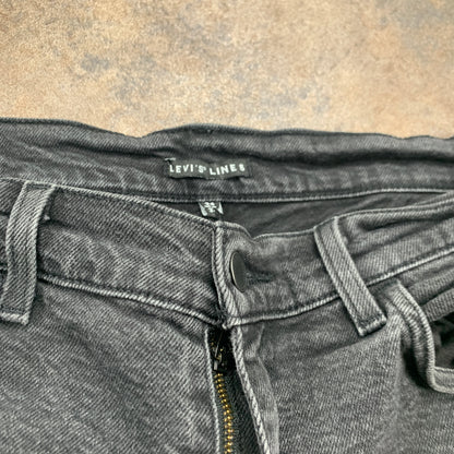 LEVI'S Line 8 Jeans W34 L30 Mens Skinny Fit Grey