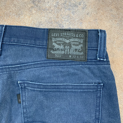 LEVI'S 511 Jeans W32 L32 Mens Slim Fit Blue