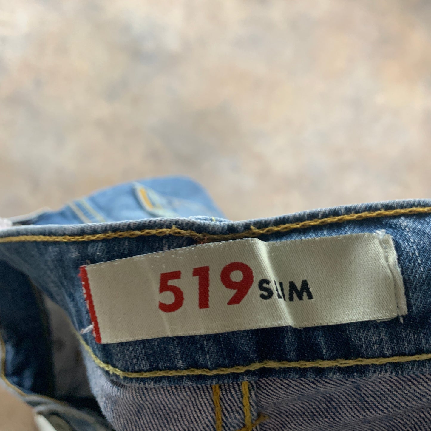 Vintage LEVI'S 519 Jeans W32 L32 Mens Slim Fit Blue