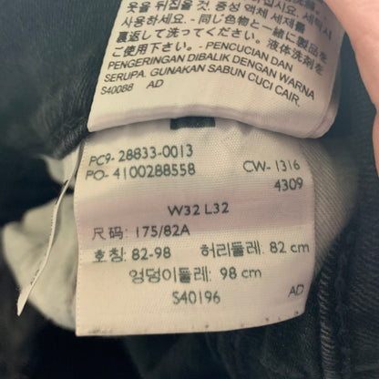 LEVI'S 512 Jeans W32 L30 Mens Slim Fit Tapered Dark Grey