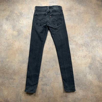 LEVI'S Skinny Tapered Jeans W28 L30 Mens Grey