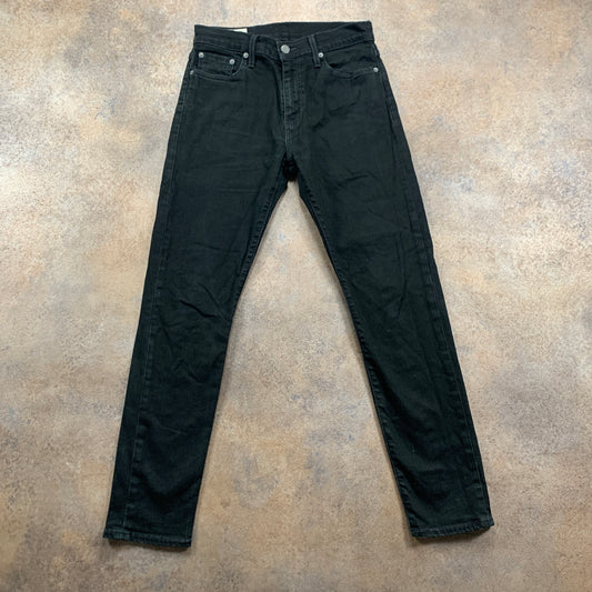 LEVI'S 512 Jeans W29 L28 Mens Slim Fit Tapered Black
