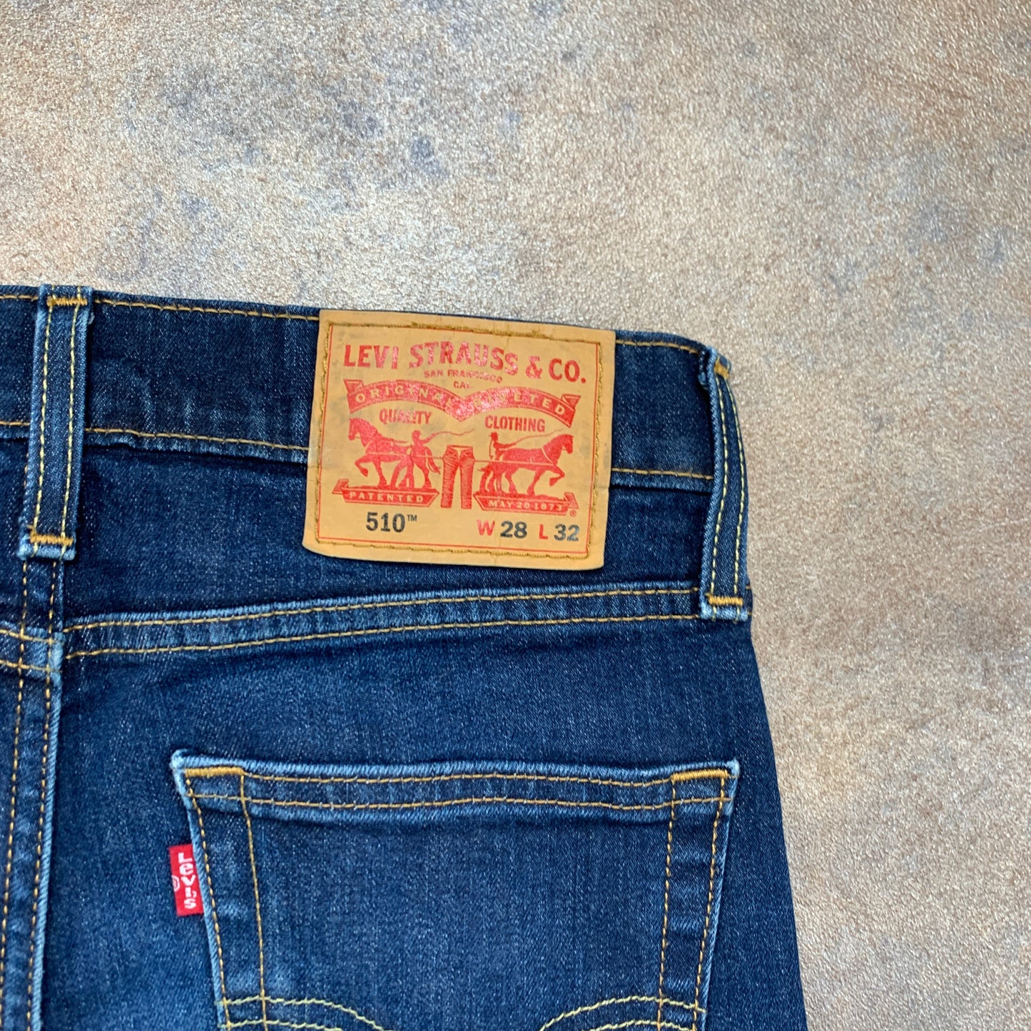 LEVI'S 510 Jeans W28 L30 Mens Skinny Fit Blue