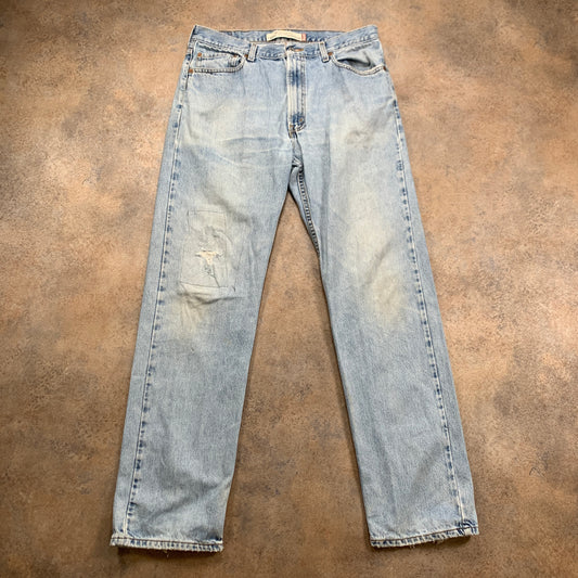 Vintage LEVI'S 505 Jeans W36 L34 Mens Regular Fit Straight Blue