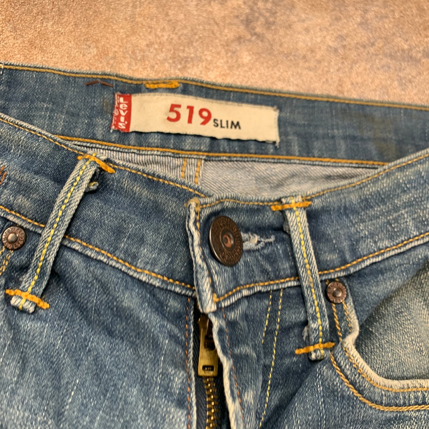 Vintage LEVI'S 519 Jeans W30 L30 Mens Slim Fit Blue