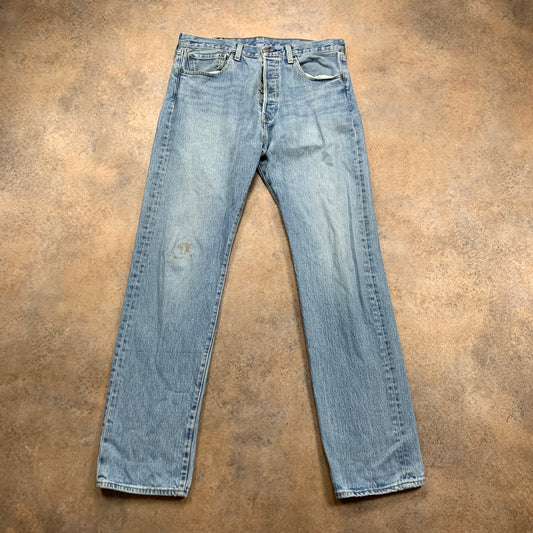 Vintage LEVI'S 501 Jeans W32 L32 Mens Regular Fit Straight Blue