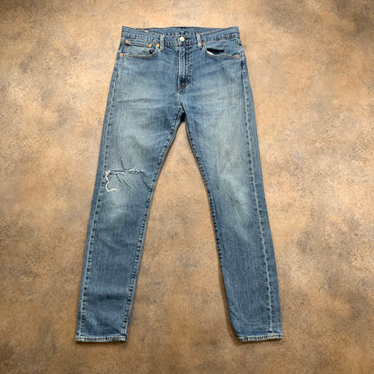 LEVI'S 512 Jeans W34 L31 Mens Slim Fit Tapered Blue