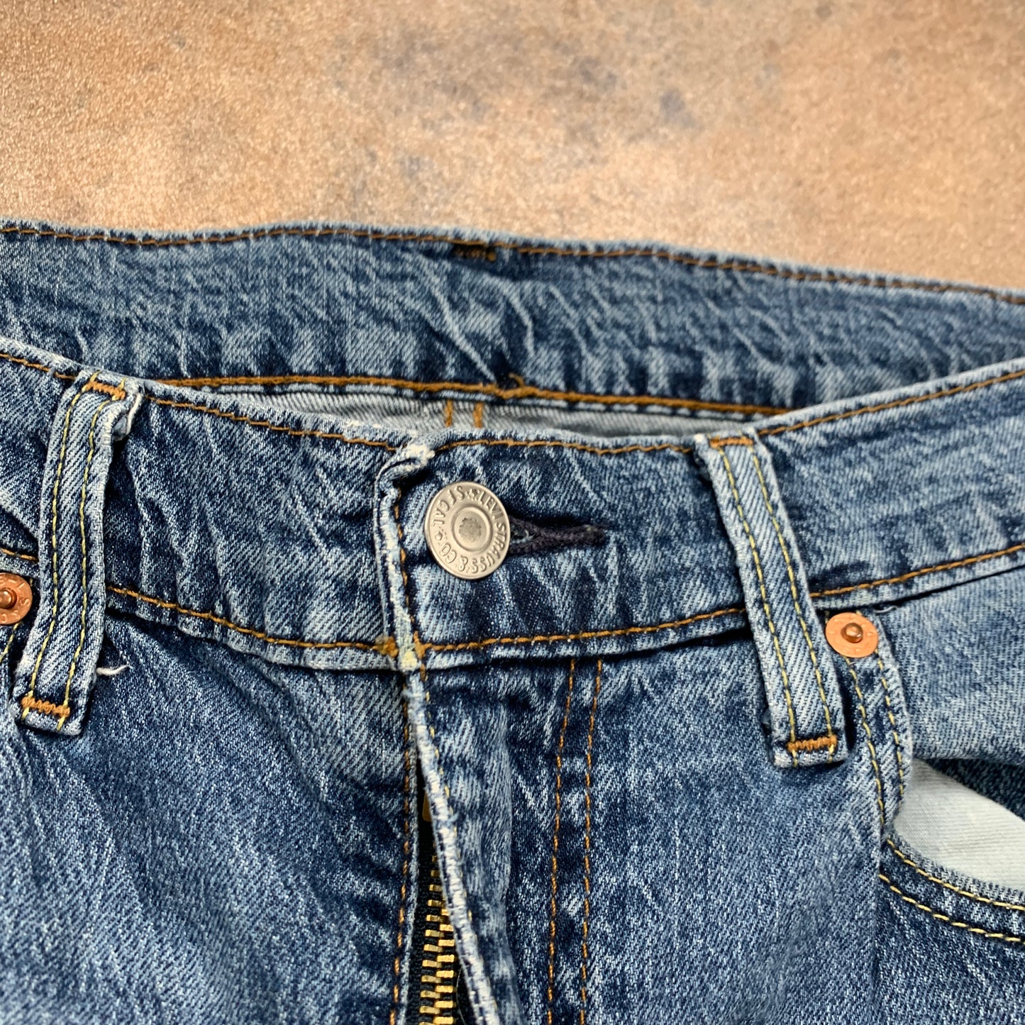 LEVI'S 512 Jeans W34 L31 Mens Slim Fit Tapered Blue