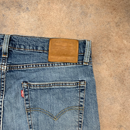LEVI'S 512 Jeans W34 L31 Mens Slim Fit Tapered Blue
