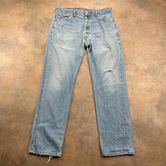 Vintage LEVI'S 501 Jeans W36 L32 Mens Regular Fit Straight Blue