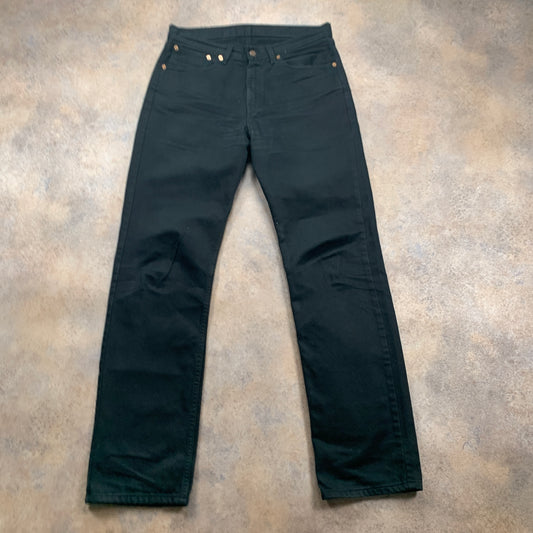 Vintage LEVI'S 751 Jeans W32 L34 Mens Regular Fit Straight Black
