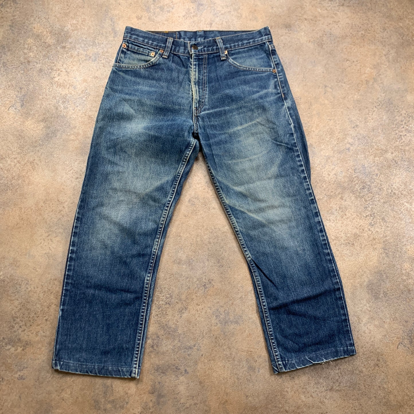 Vintage LEVI'S 521 Jeans W32 L25 Mens Regular Fit Straight Blue