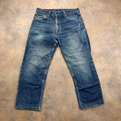 Vintage LEVI'S 521 Jeans W32 L25 Mens Regular Fit Straight Blue