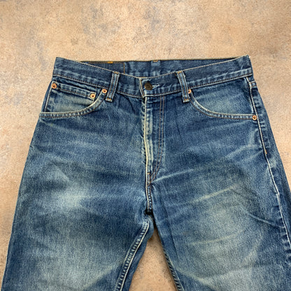 Vintage LEVI'S 521 Jeans W32 L25 Mens Regular Fit Straight Blue