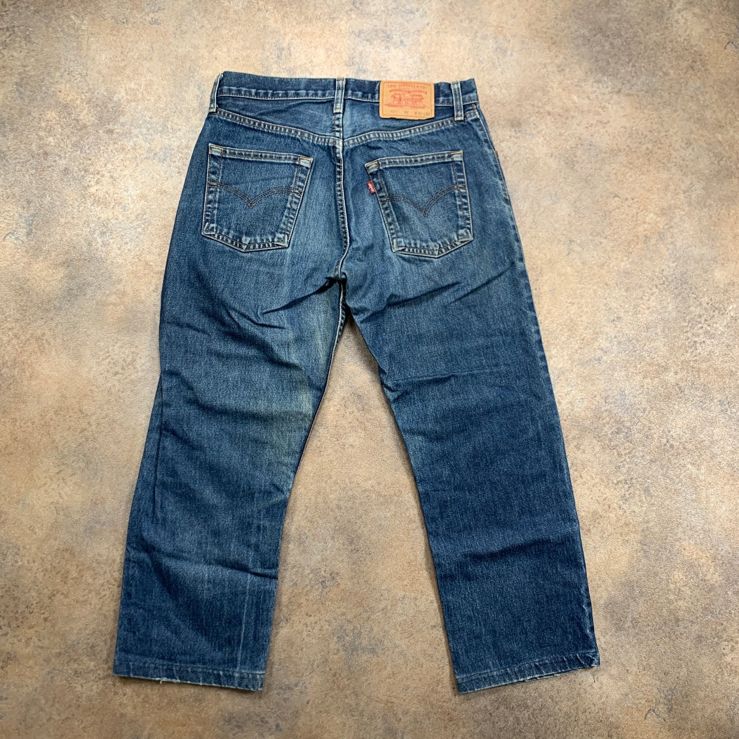 Vintage LEVI'S 521 Jeans W32 L25 Mens Regular Fit Straight Blue